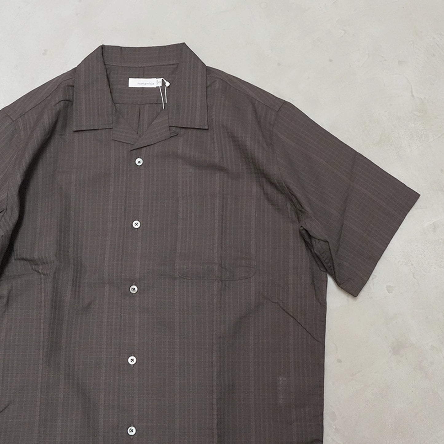 【nanamica】ナナミカ men's Open Collar Panama S/S Shirt "2Color"