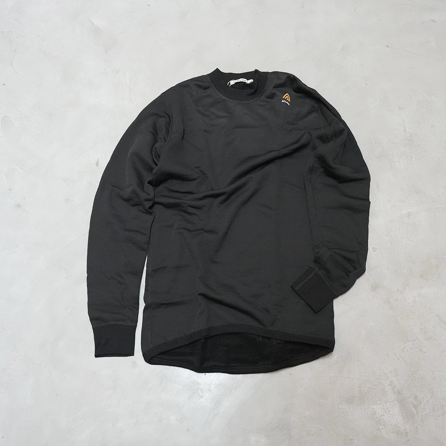 【ACLIMA】アクリマ unisex Hotwool Crew Neck "Jet Black"