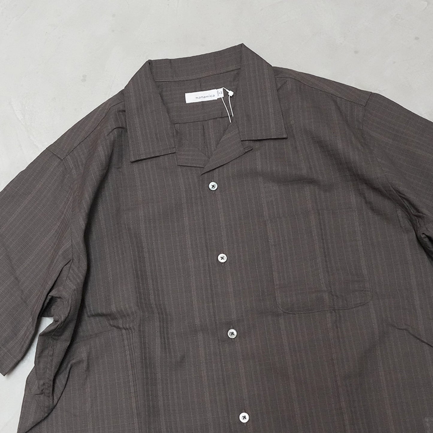 【nanamica】ナナミカ men's Open Collar Panama S/S Shirt "2Color"