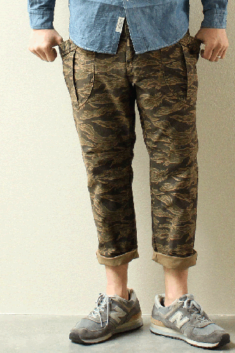 【A VONTADE】 アボンタージ FATIGUE TROUSERS CROPPED LEGTH　OR TIGER CAMO