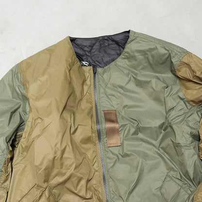 【TAION】タイオン unisex Japan Special Reversible MA-1 Down Jacket "Crzy Olive×Black"