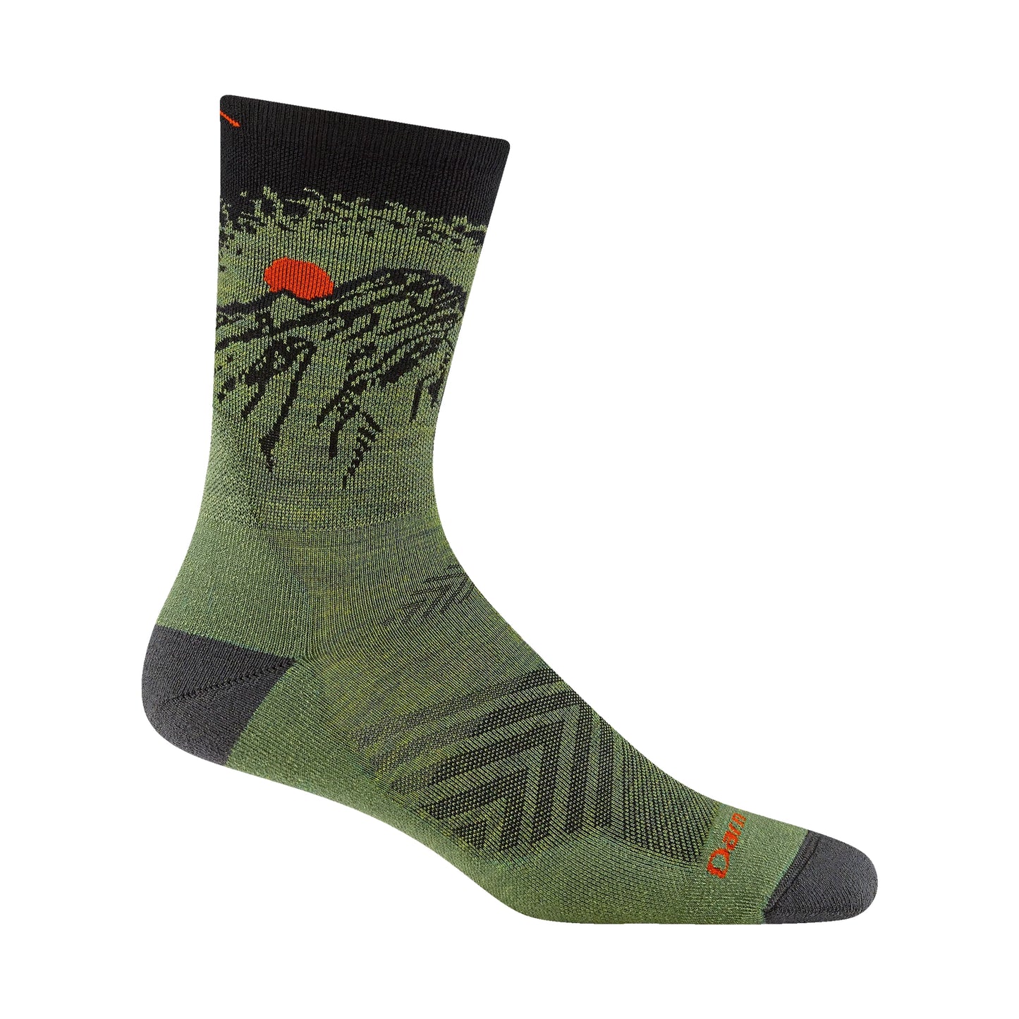 【DARN TOUGH VERMONT】 ダーンタフバーモント Vert Micro Crew Ultra-Lightweight Running Socks "Lichen" ※ネコポス可