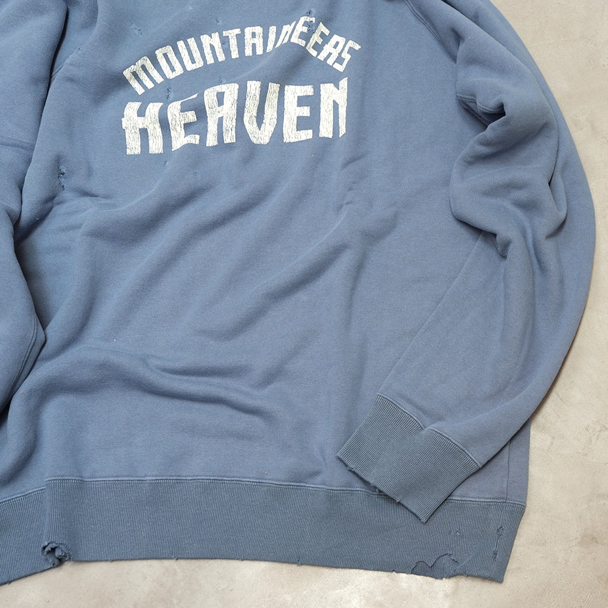 Mountain Research マウンテンリサーチ Damaged Sweat Crew – Yosemite Mountain Research マウンテンリサーチ Damaged Sweat Crew – Yosemite