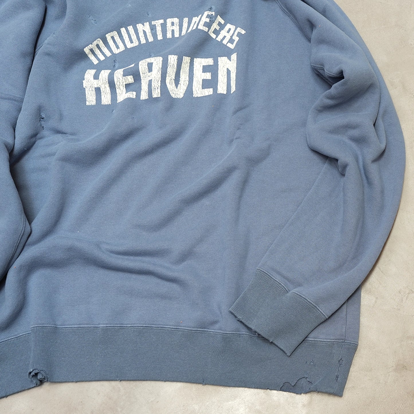 【Mountain Research】マウンテンリサーチ Damaged Sweat Crew "2Color"