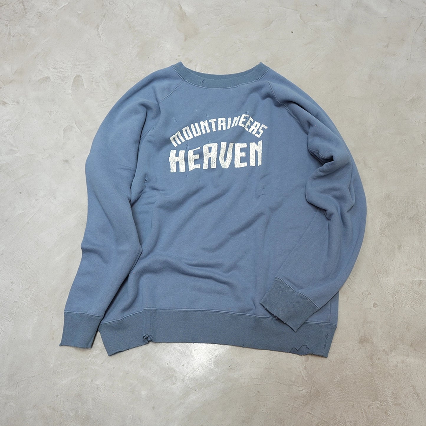 【Mountain Research】マウンテンリサーチ Damaged Sweat Crew "2Color"