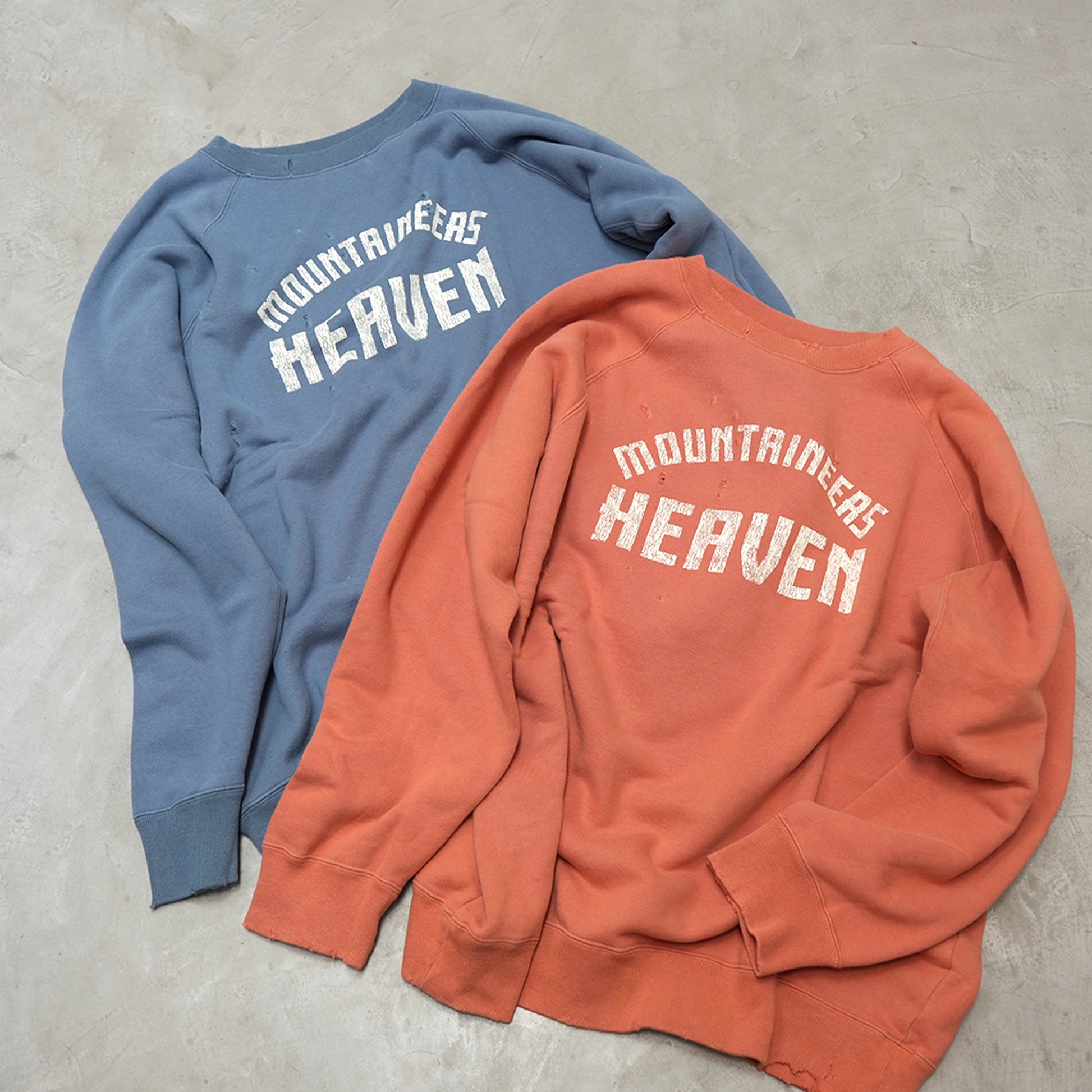 Mountain Research マウンテンリサーチ Damaged Sweat Crew – Yosemite Mountain Research マウンテンリサーチ Damaged Sweat Crew – Yosemite