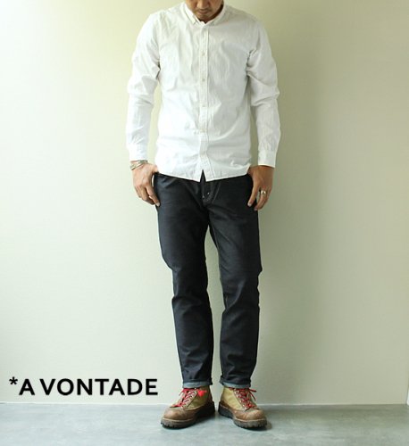 【A VONTADE】 アボンタージ Rope Indigo Uncut Corduroy Cropped Jeans Indigo