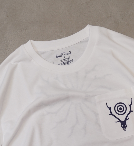 【South2 West8】サウスツーウエストエイト L/S Round Pocket Tee-Circle Horn "3Color"