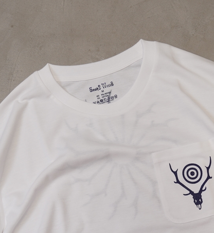 【South2 West8】サウスツーウエストエイト L/S Round Pocket Tee-Circle Horn "3Color"