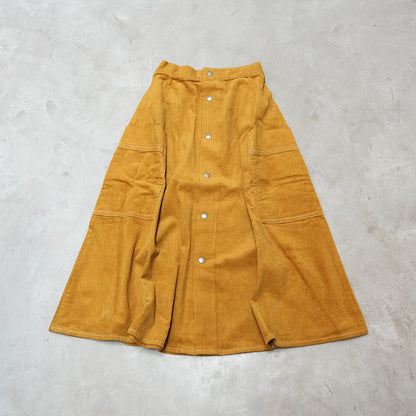 【and wander】アンドワンダー women's corduroy skirt "2Color"