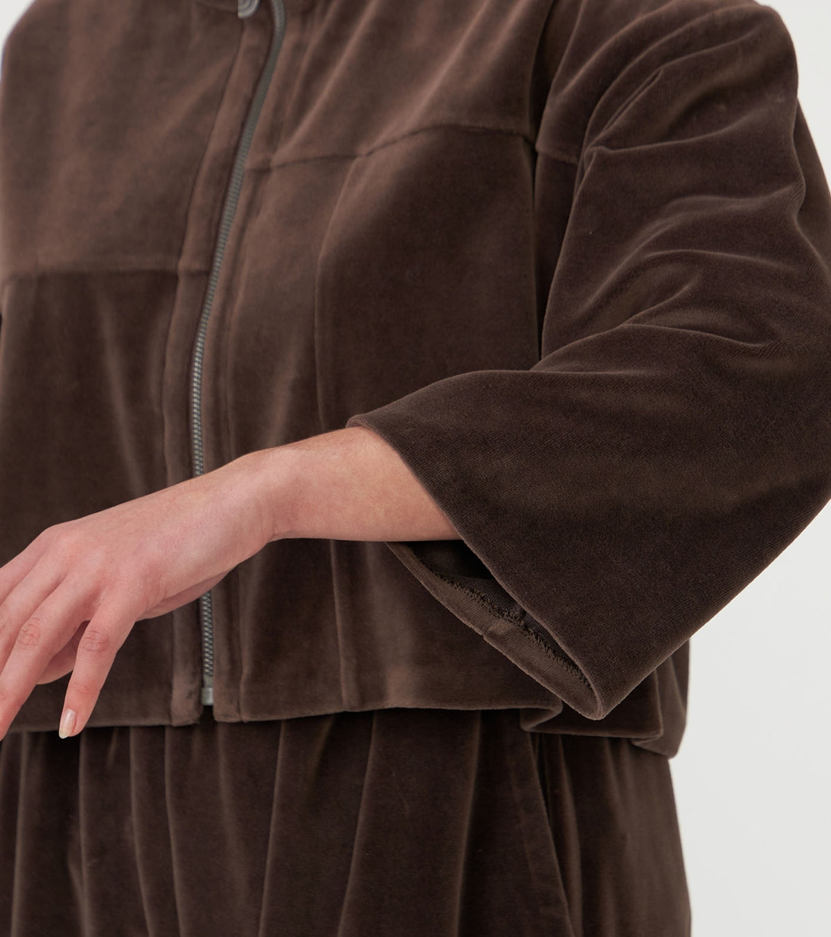 【THE NORTH FACE Purple Label】ノースフェイスパープルレーベル  women's Field Velour Cropped Jacket "Brown"