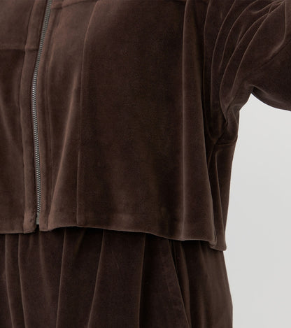 【THE NORTH FACE Purple Label】ノースフェイスパープルレーベル  women's Field Velour Cropped Jacket "Brown"