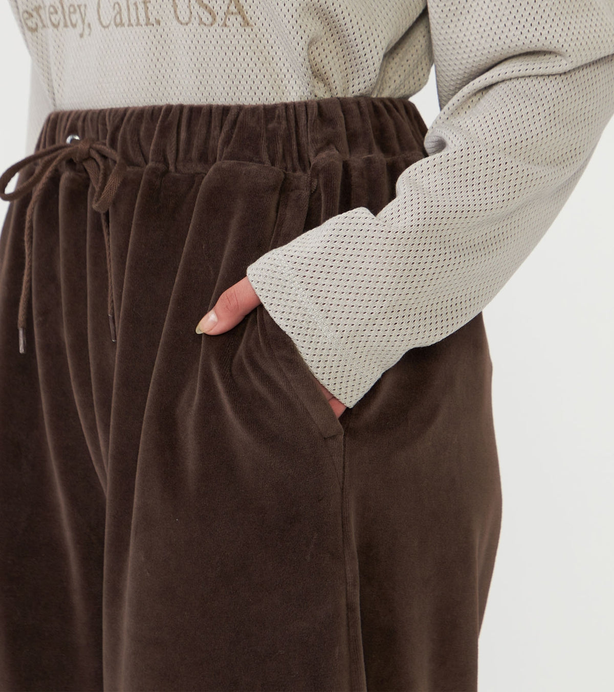 【THE NORTH FACE Purple Label】ノースフェイスパープルレーベル women's Field Velour Wide Pants "Brown"