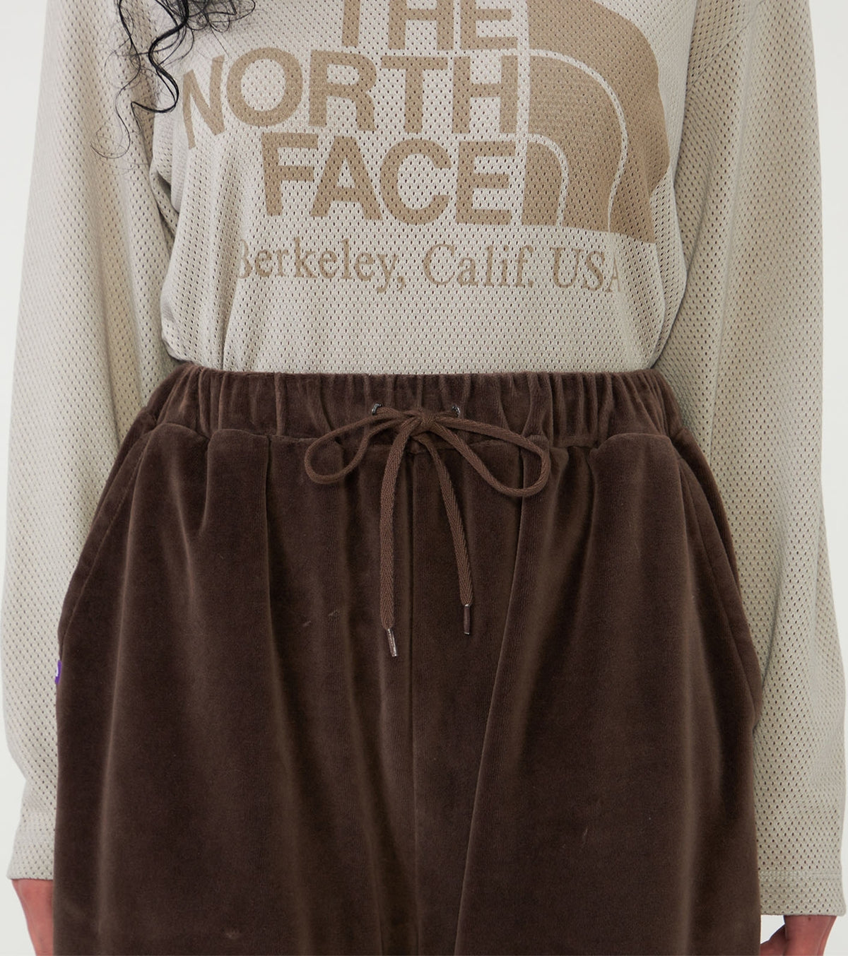 【THE NORTH FACE Purple Label】ノースフェイスパープルレーベル women's Field Velour Wide Pants "Brown"