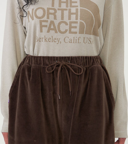 【THE NORTH FACE Purple Label】ノースフェイスパープルレーベル women's Field Velour Wide Pants "Brown"