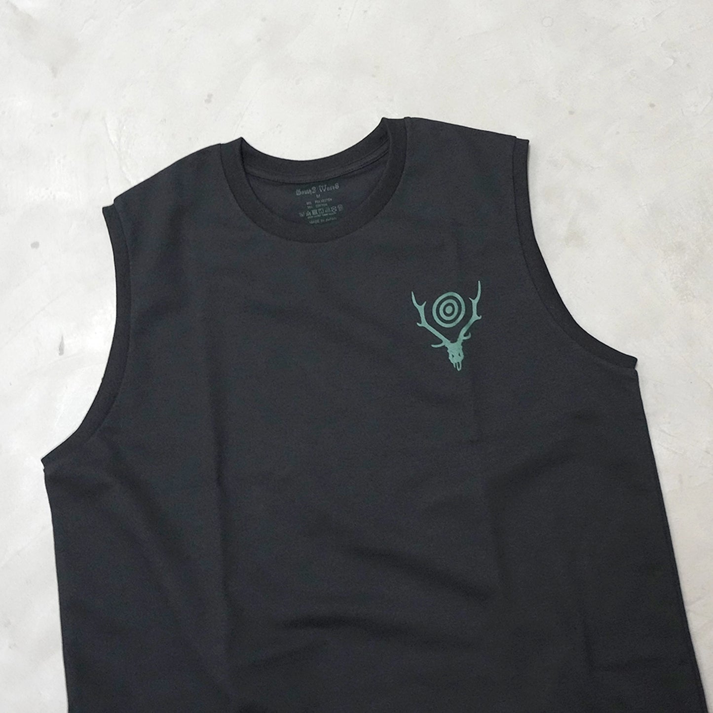 【South2 West8】サウスツーウエストエイト men's Sleeveless Crew Neck Tee - Skull & Target "3Color"