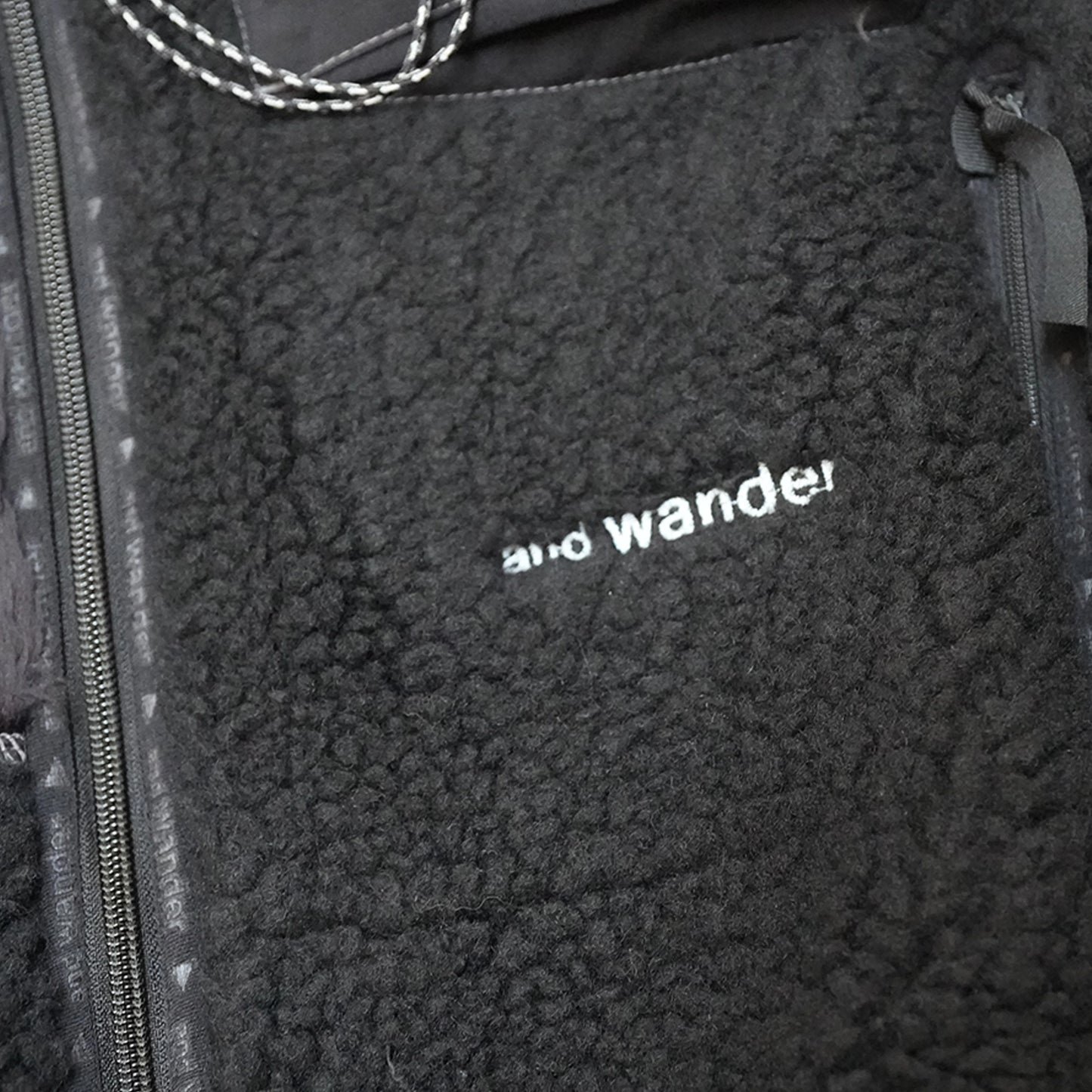 【and wander】アンドワンダー women's Mix boa jacket "2Color"