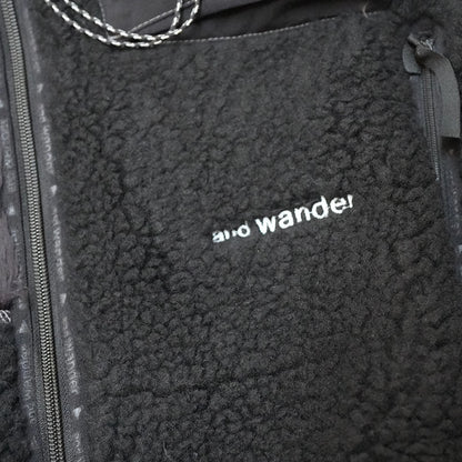 【and wander】アンドワンダー women's Mix boa jacket "2Color"
