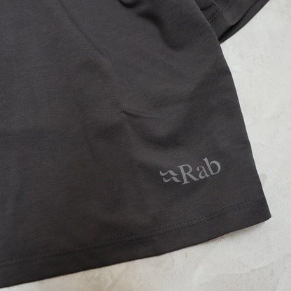 【Rab】ラブ women's Rivelin Crop Tee "Black" ※ネコポス可