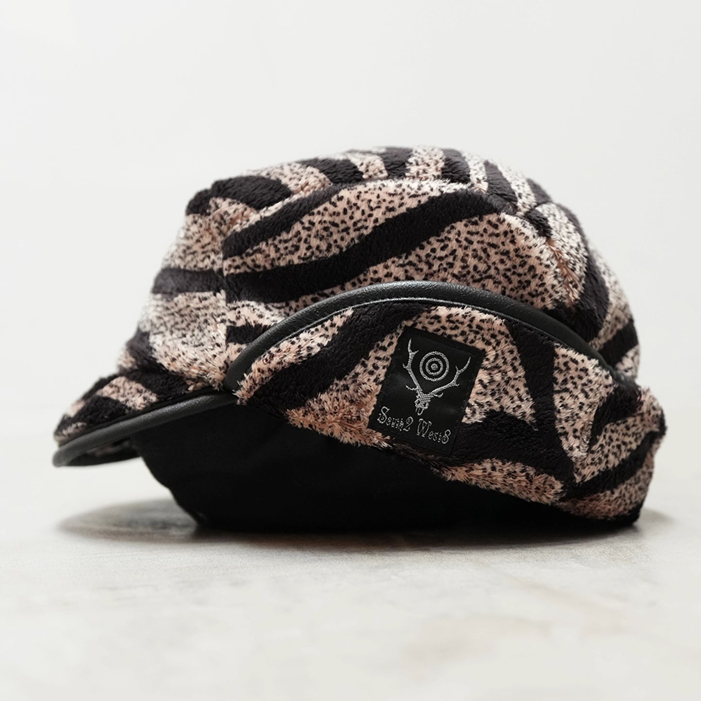 【South2 West8】サウスツーウエストエイト Bird Shooting Cap-Poly Fleece/Print "Beige"