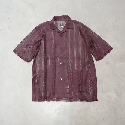 【South2 West8】サウスツーウエストエイト men's Cabana Shirt - Poly Lace Jq. "2Color"
