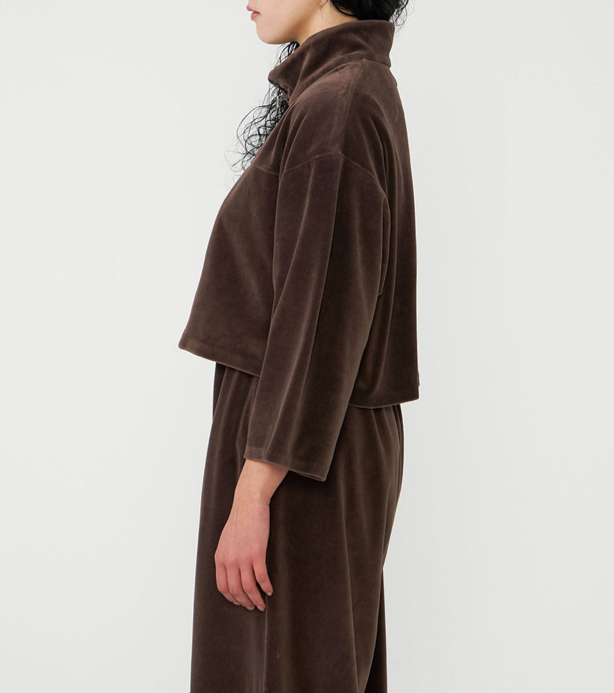 【THE NORTH FACE Purple Label】ノースフェイスパープルレーベル  women's Field Velour Cropped Jacket "Brown"
