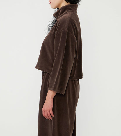 【THE NORTH FACE Purple Label】ノースフェイスパープルレーベル  women's Field Velour Cropped Jacket "Brown"