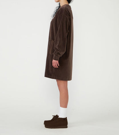 【THE NORTH FACE Purple Label】ノースフェイスパープルレーベル  women's Field Velour Dress "Brown"