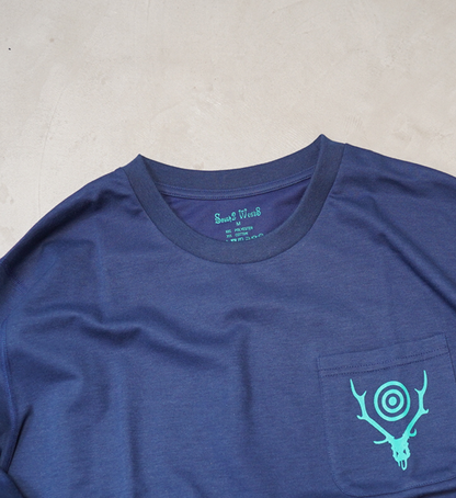 【South2 West8】サウスツーウエストエイト L/S Round Pocket Tee-Circle Horn "3Color"