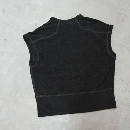 【and wander】アンドワンダー women's PE warm pile vest "2Color"