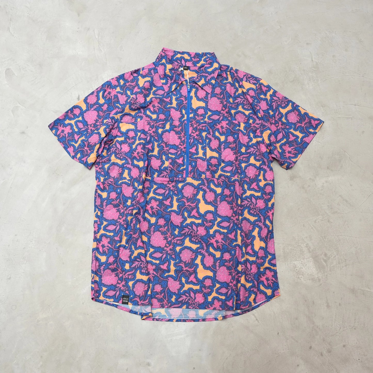 【Jolly Gear】ジョリーギア Triple Crown Half Zip Short Sleeve "Chromaflor Blue UL"