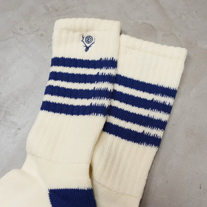 【South2 West8】サウスツーウエストエイト Socks-3Lines "2Color" ※ネコポス可