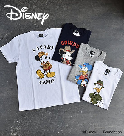 ★40%off【DISNEY/COWBOY CAMP MICKEY & DONALD】 【DISNEY/SAFARI CAMP MICKEY & DONALD】 T-shirt ※ネコポス可