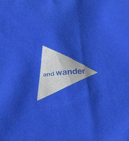 ★40%off【and wander】 アンドワンダー men's tech hoodie ”Blue”