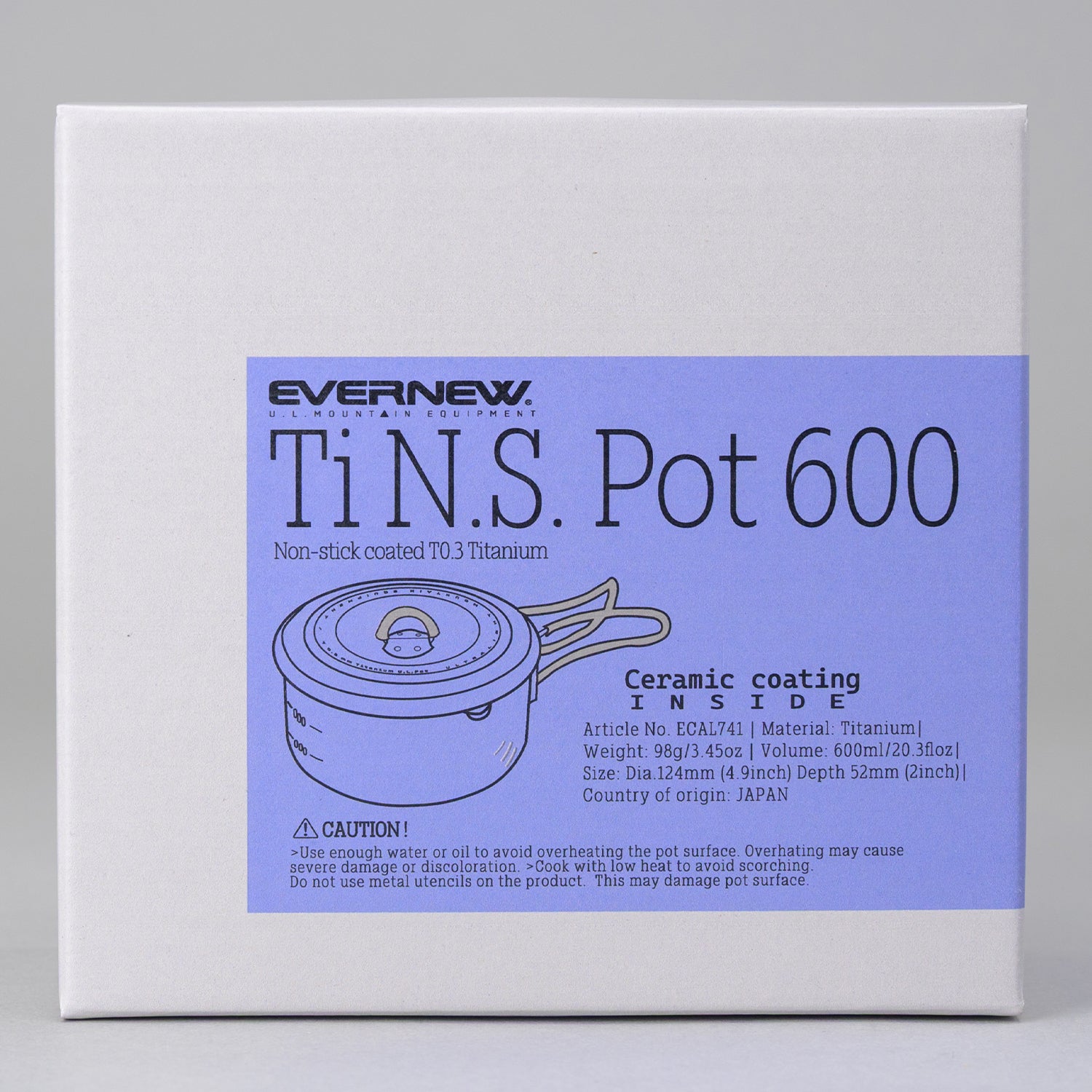 EVERNEW エバニュー Ti N.S. Pot 600 – Yosemite