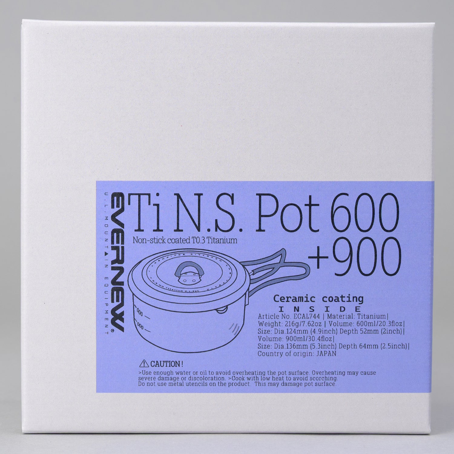 EVERNEW エバニュー Ti N.S. Pot 600+900 – Yosemite