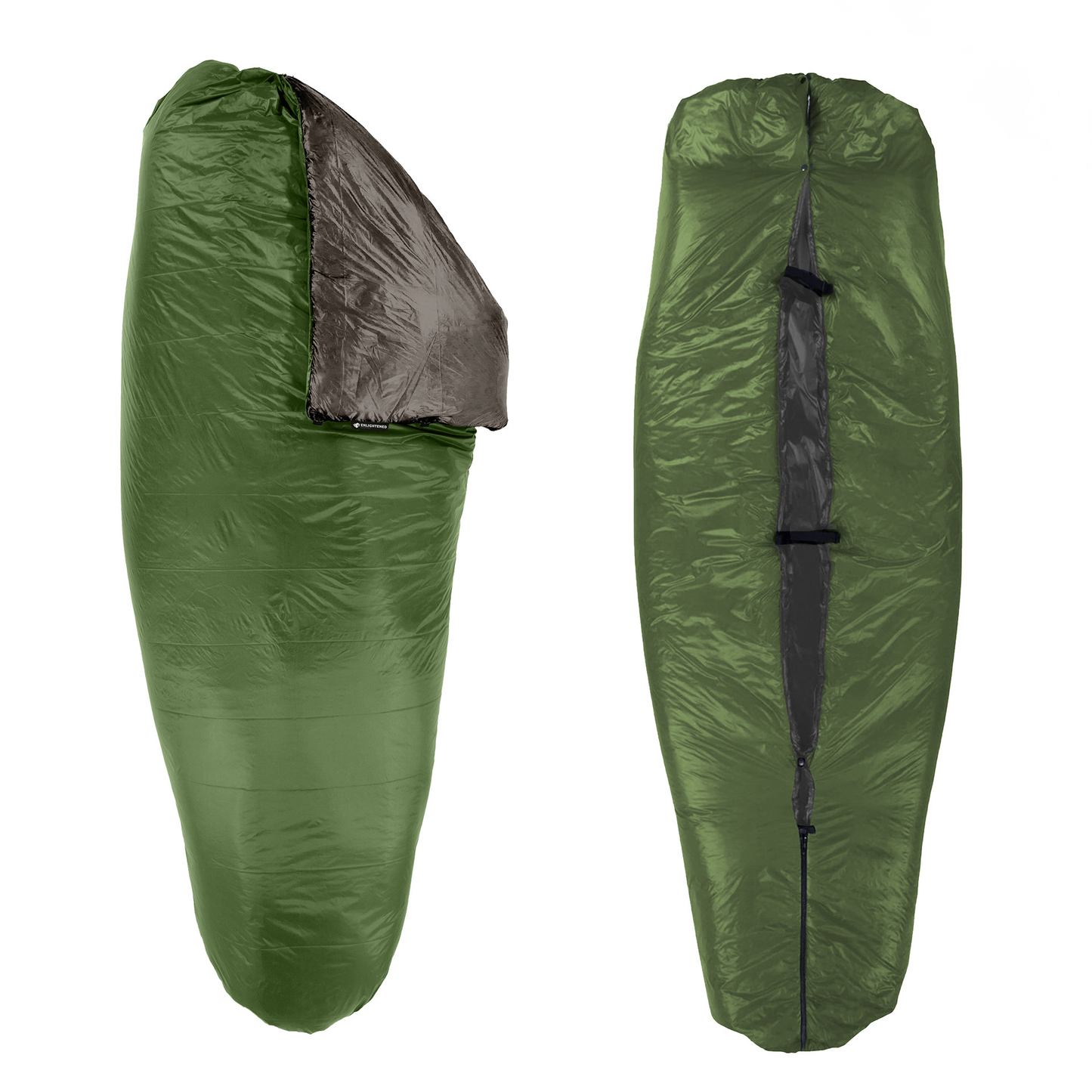 【ENLIGHTENED EQUIPMENT】エンライテンドイクイップメント Revelation Sleeping Quilt ”Forest×Charcoal”