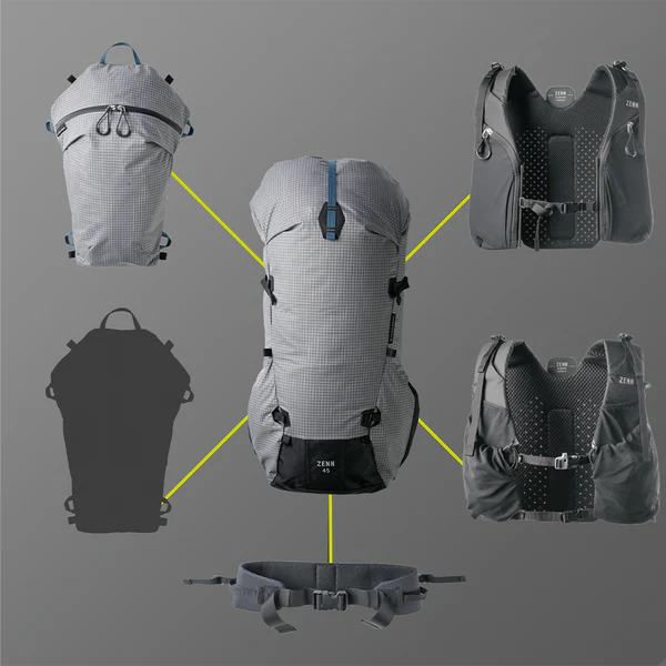 【PaaGo WORKS】パーゴワークス Zen Running Harness "Black"